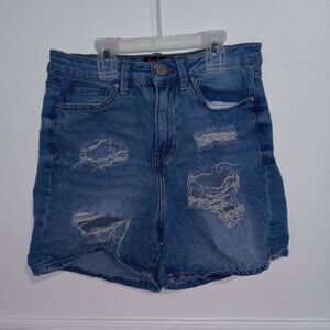 ripped jean shorts